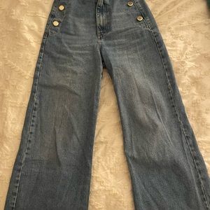 Zara size 0 wide leg jeans